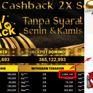 Bukti Withdraw ( 4,694,149,-) Member Setia Mutiarapoker