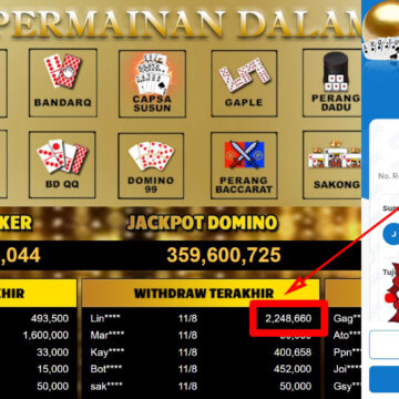 Bukti Withdraw ( 2,248,660,-) Member Setia Mutiarapoker