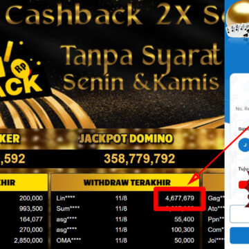 Bukti Withdraw ( 4,677,679.-) Member Setia Mutiarapoker