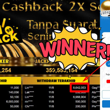 Bukti Withdraw ( 8,642,053.-) Member Setia Mutiarapoker