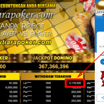 Bukti Withdraw ( 3,176,000.-) Member Setia Mutiarapoker