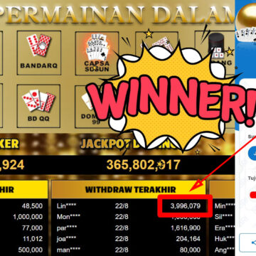 Bukti Withdraw ( 3,996,079.-) Member Setia Mutiarapoker