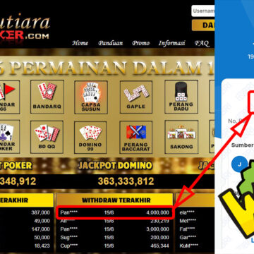 Bukti Withdraw ( 4.000.000,-) Member Setia Mutiarapoker