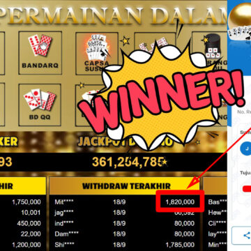 Bukti Withdraw ( 1.820.000,-) Member Setia Mutiarapoker