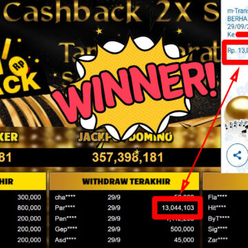 Bukti Withdraw ( 13.044.103,-) Member Setia Mutiarapoker