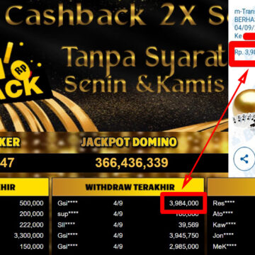 Bukti Withdraw ( 3.984.000,-) Member Setia Mutiarapoker