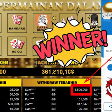 Bukti Withdraw ( 3.500.000,-) Member Setia Mutiarapoker