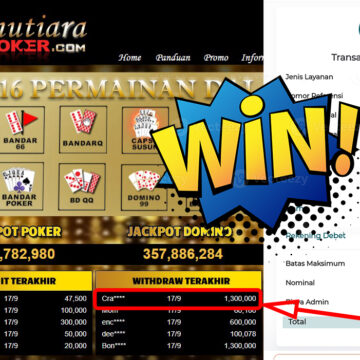 Bukti Withdraw ( 1,300,000,-) Member Setia MutiarapokerBukti Withdraw ( 1,300,000,-) Member Setia Mutiarapoker