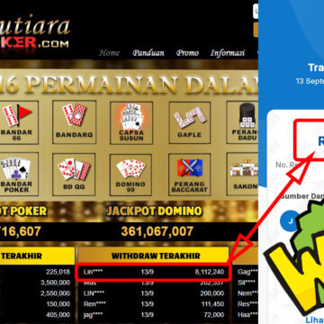 Bukti Withdraw ( 8,112,240,-) Member Setia Mutiarapoker