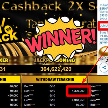 Bukti Withdraw ( 1.306.000,-) Member Setia Mutiarapoker