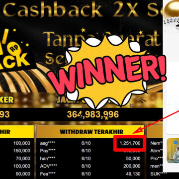 Bukti Withdraw ( 1.251.700,-) Member Setia Mutiarapoker