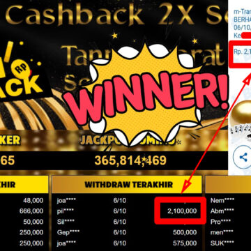 Bukti Withdraw ( 2.100.000,-) Member Setia Mutiarapoker