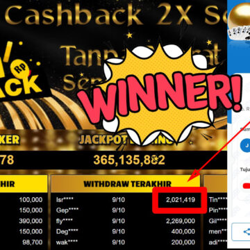 Bukti Withdraw ( 2.021.419,-) Member Setia Mutiarapoker