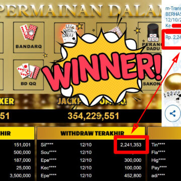 Bukti Withdraw ( 2.241.353,-) Member Setia Mutiarapoker