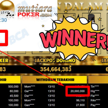 Bukti Withdraw ( 20.000.000,-) Member Setia Mutiarapoker