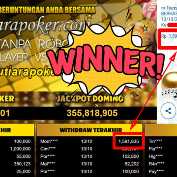 Bukti Withdraw ( 1.591.835,-) Member Setia Mutiarapoker