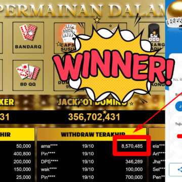 Bukti Withdraw ( 8.570.485,-) Member Setia Mutiarapoker