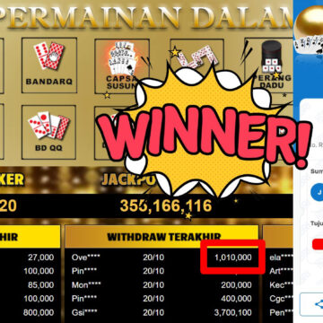 Bukti Withdraw ( 1.010.000,-) Member Setia Mutiarapoker