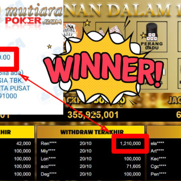 Bukti Withdraw ( 1.210.000,-) Member Setia Mutiarapoker