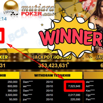 Bukti Withdraw ( 7.523.949,-) Member Setia Mutiarapoker