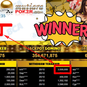 Bukti Withdraw ( 3.500.000,-) Member Setia Mutiarapoker