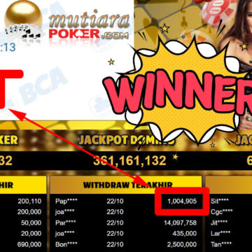 Bukti Withdraw ( 1.004.905,-) Member Setia Mutiarapoker