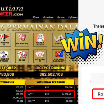 Bukti Withdraw ( 14,838,461,-) Member Setia Mutiar