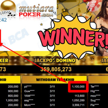 Bukti Withdraw ( 1.100.000,-) Member Setia Mutiarapoker