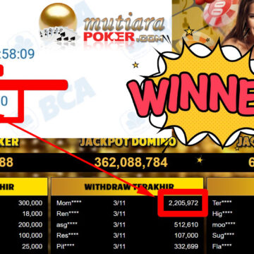 Bukti Withdraw ( 2.205.972,-) Member Setia Mutiarapoker