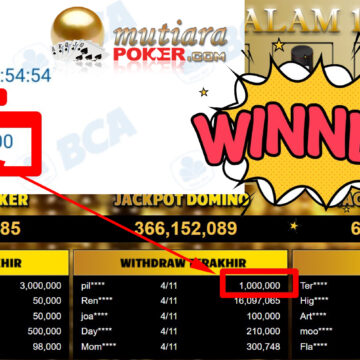 Bukti Withdraw ( 1.000.000,-) Member Setia Mutiarapoker