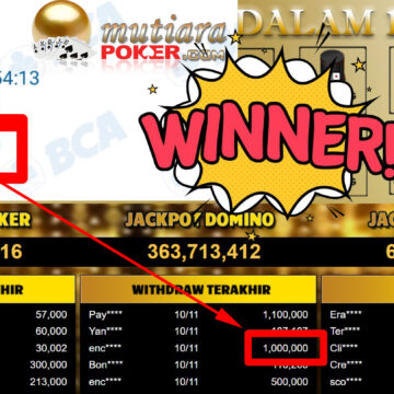 Bukti Withdraw ( 1.000.000,-) Member Setia Mutiarapoker