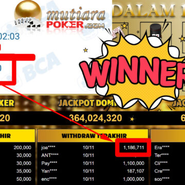 Bukti Withdraw ( 1.186.711,-) Member Setia Mutiarapoker