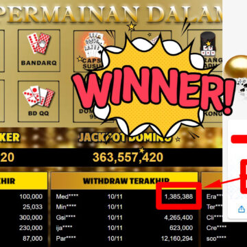 Bukti Withdraw ( 1.385.388,-) Member Setia Mutiarapoker