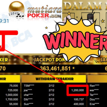 Bukti Withdraw ( 1.200.000,-) Member Setia Mutiarapoker