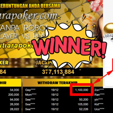 Bukti Withdraw ( 1.100.000,-) Member Setia Mutiarapoker