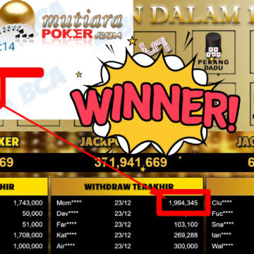 Bukti Withdraw ( 1.994.345,-) Member Setia Mutiarapoker