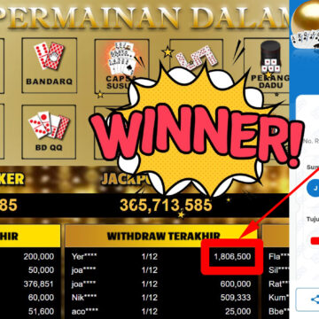 Bukti Withdraw ( 1.806.500,-) Member Setia Mutiarapoker