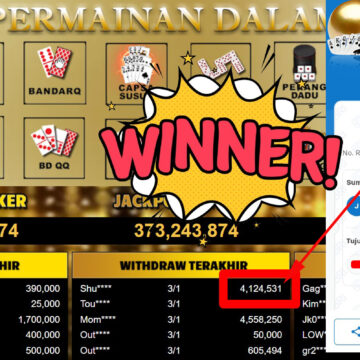 Bukti Withdraw ( 4.124.531,-) Member Setia Mutiarapoker