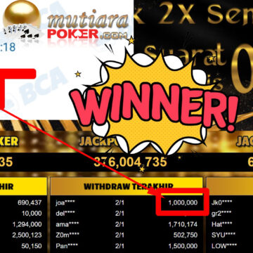 Bukti Withdraw ( 1.000.000,-) Member Setia Mutiarapoker