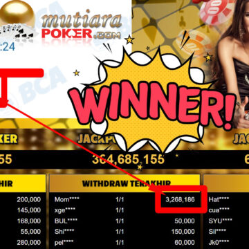 Bukti Withdraw ( 3.268.186,-) Member Setia Mutiarapoker