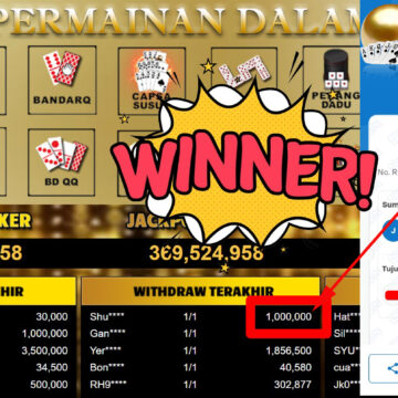 Bukti Withdraw ( 1.000.000,-) Member Setia Mutiarapoker